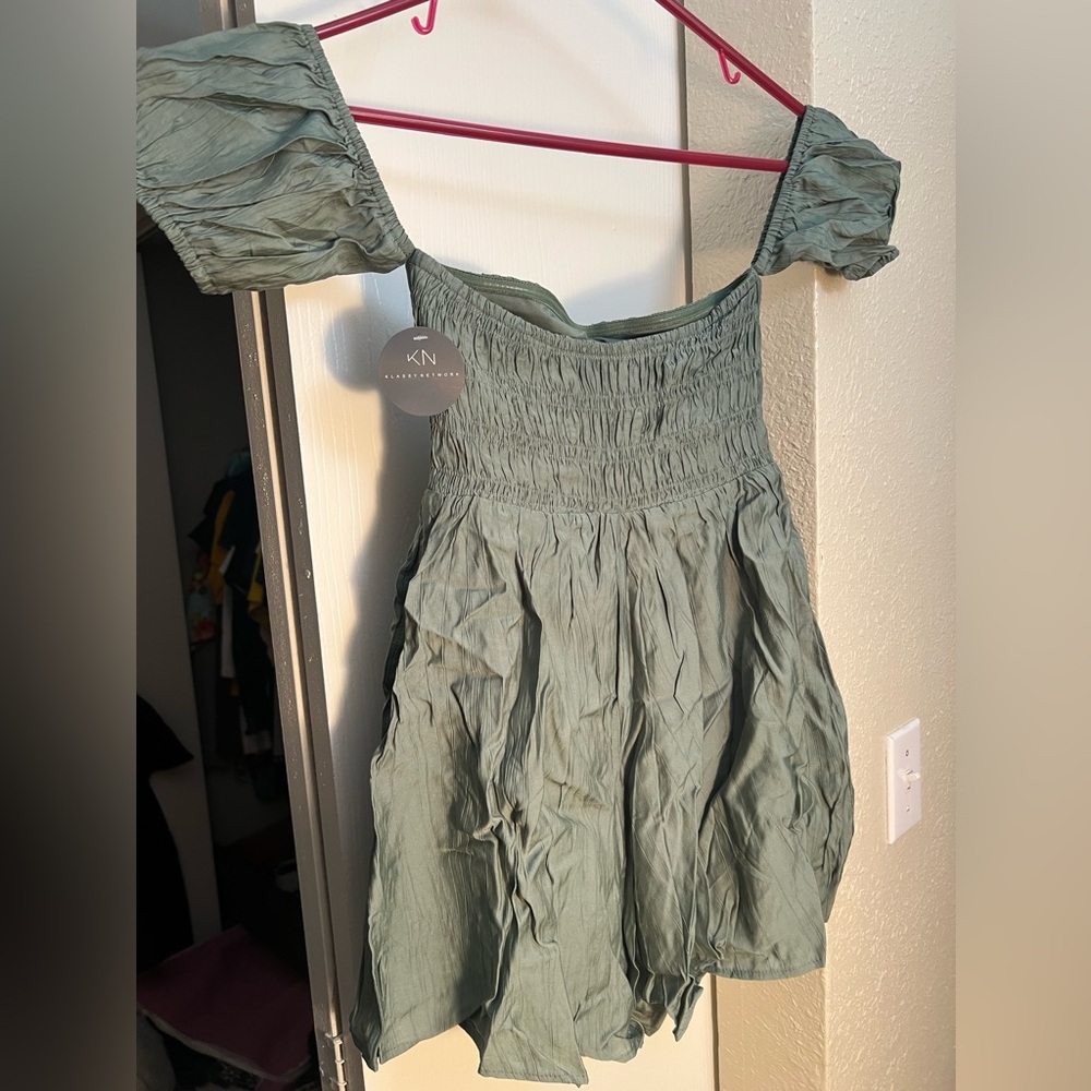 Puff sleeve brami romper